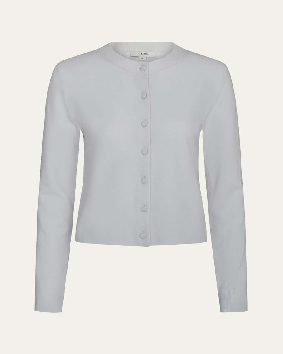 Tipped Half-Moon Cardigan